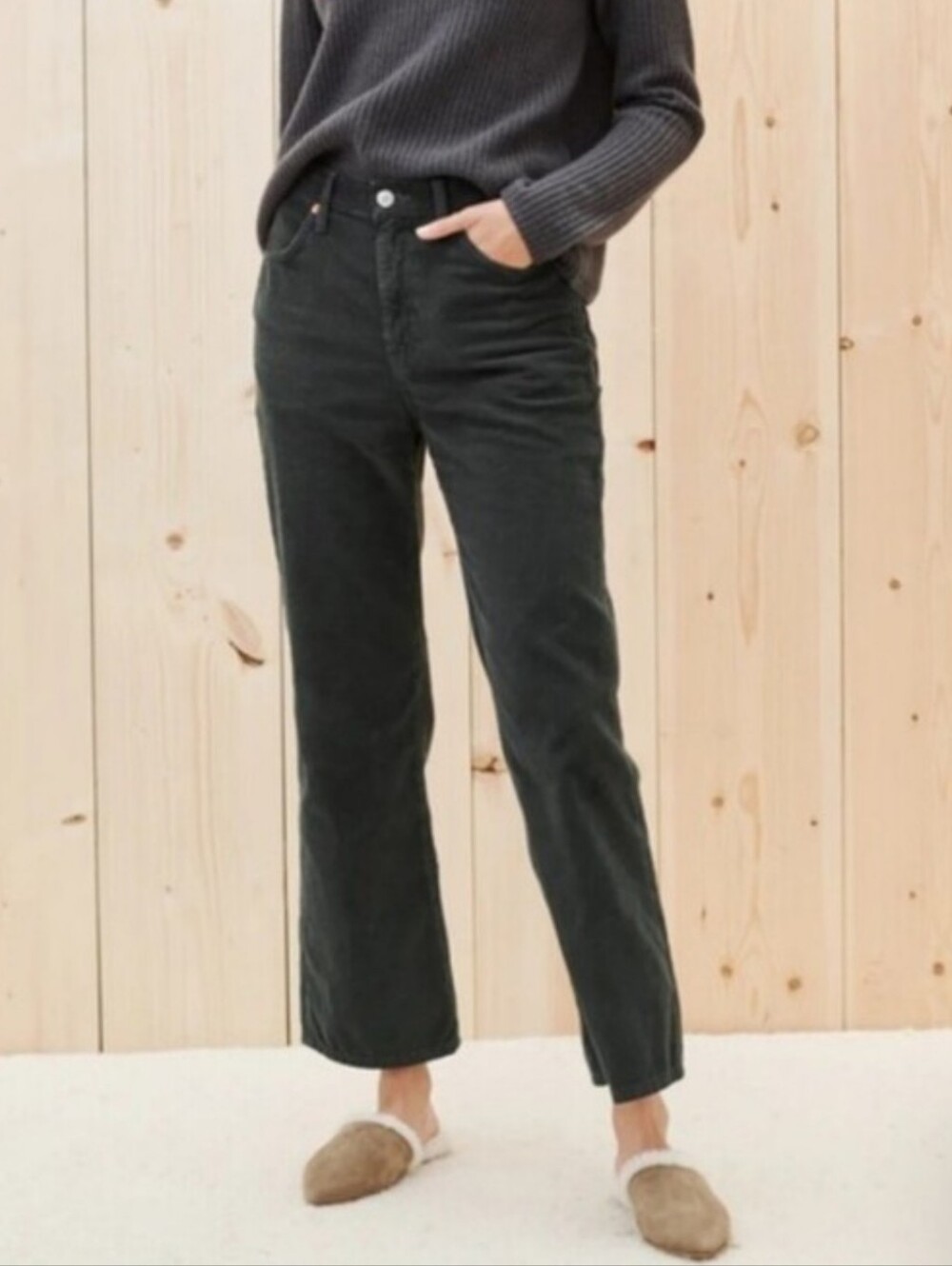 Corduroy Black Flare